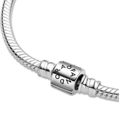 Bracelet Femme PANDORA MAILLE SERPENT 17 CM FERMOIR BARILLET Argent 925/1000