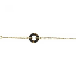 Bracelet femme PHEBUS acier doré et acetate