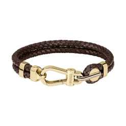 Bracelet Homme BOSS Ares Prime Cuir Marron 1580700M