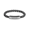 Bracelet Homme 17.5CM BOSS IP Acier Noir