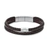 Bracelet homme FOSSIL CASUAL cuir tressé