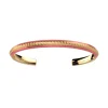Bracelet Jonc Femme LES CADETTES SUNSET CORAIL Laiton Doré