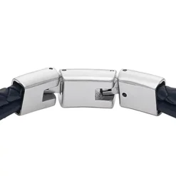 Bracelet Multirangs Homme 18.5CM FOSSIL ALL STACKED UP Cuir Bleu