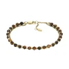 Bracelet Perles Femme FOSSIL ALL STACKED UP Acier Doré Oeil de Tigre