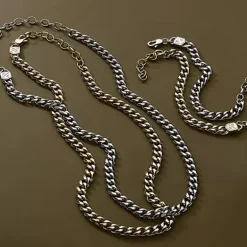 Chaîne Homme 48CM FOSSIL BOLD CHAINS Acier Argenté