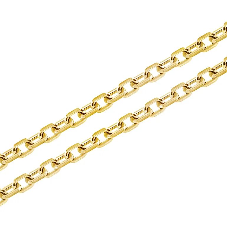 Chaîne Or 750/1000 45CM 1.40MM FORÇAT DIAMANTÉE Jaune Mixte EDORA