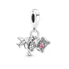 Charm Femme PANDORA AVION, GLOBE, & VALISE Argent 925/1000