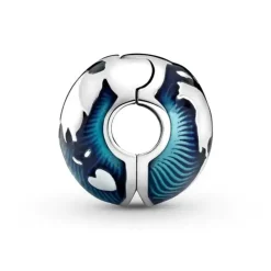 Charm Femme PANDORA CLIP GLOBE BLEU Argent 925/1000