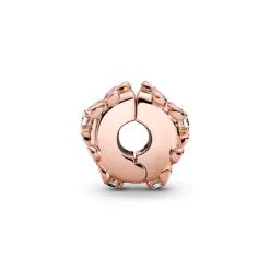 Charm Femme PANDORA CLIP MARGUERITE ROSE Doré Rose 14 Carats