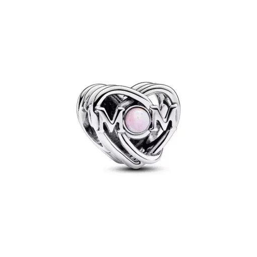 Charm Femme Pandora Moments Mum et Cœur Ajouré 793233C01