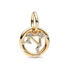 Charm Femme PANDORA PENDANT SIGNE DE LA BALANCE Doré 14 Carats