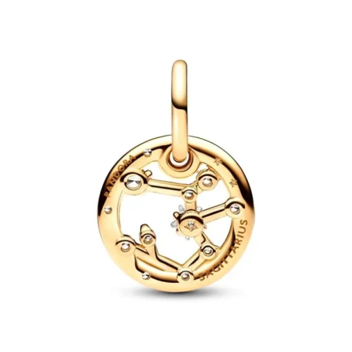 Charm Femme PANDORA PENDANT SIGNE DU SAGITTAIRE Doré 14 Carats