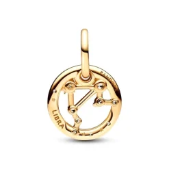 Charm Femme PANDORA PENDANT SIGNE DE LA BALANCE Doré 14 Carats