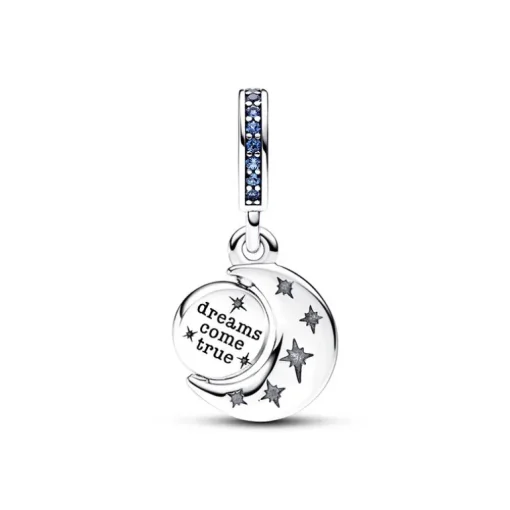 Charm Femme PANDORA PENDANT ROTATIF LUNE SCINTILLANTE Argent 925/1000