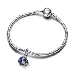 Charm Femme PANDORA PENDANT ROTATIF LUNE SCINTILLANTE Argent 925/1000