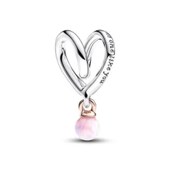 Charm Pandora Cœur Ruban Bimatière 783242C01