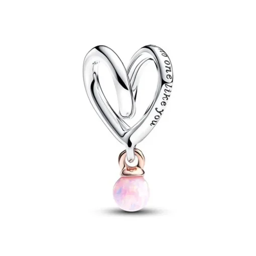Charm Pandora Cœur Ruban Bimatière 783242C01
