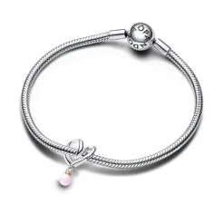 Charm Pandora Cœur Ruban Bimatière 783242C01
