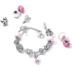 Charm Pandora Cœur Ruban Bimatière 783242C01
