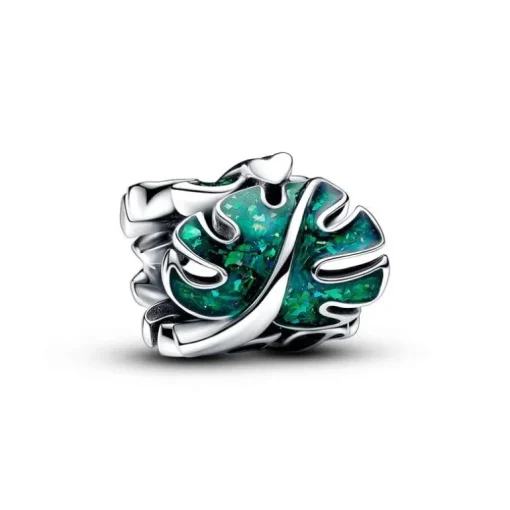 Charm Pandora Feuilles de Monstera Vert 793332C01