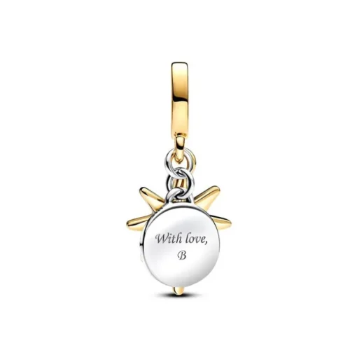 Charm Pandora Pendant Étoile Polaire Gravable Diamant de Synthèse 763588C01