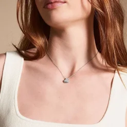 Collier Femme Fossil Cœur scintillant Sadie Acier Argenté JF04674040