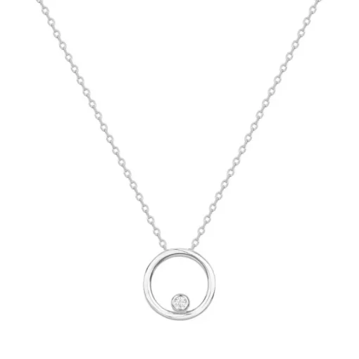 Collier Femme Cercle EDORA ARGENT 925/1000 et Oxyde