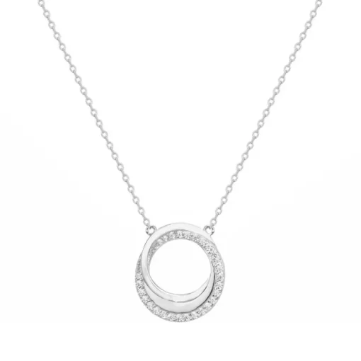Collier Femme Cercles entrelacés EDORA ARGENT 925/1000 et Oxydes