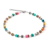Collier Femme COEUR DE LION GEOCUBE CANDY MULTICOLOUR SPRING Acier inoxydable