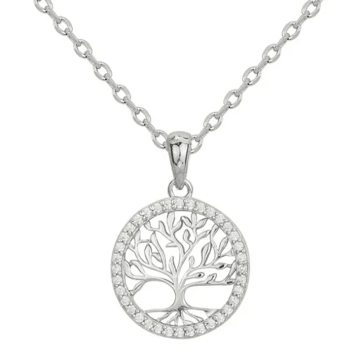 Collier Femme EDORA ARGENT 925/1000 Arbre de vie et Oxydes 70700940