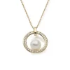 Collier Femme EDORA COLLECTION ESSENTIAL CERCLE Or Jaune 375/1000 Perle de culture