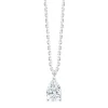 Collier Femme EÏKO OR 750/1000 Blanc et Diamants de Synthèse LCN38545DW
