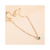 Collier Femme Flowers for Zoé Courmayeur Doré et Vert COURMAYEUR503TU
