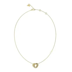 Collier Femme Guess Bijoux Mini Liens Acier Doré et Oxydes JUBN04062JWYG