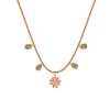 Collier Femme LES CADETTES CORAL PAMPILLES FLEUR DE LOTUS Laiton Doré