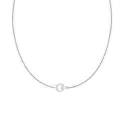 Collier femme LINKS AGATHA ARGENT 925/1000 et oxydes