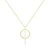 Collier Femme Multi-pierres PLAQUE OR Jaune et Oxydes