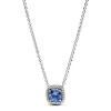 Collier Femme Pandora ARGENT 925/1000 Halo Bleu Carré Scintillant 393560C01-45
