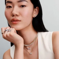 Collier Femme Pandora ARGENT 925/1000 Nœud Scintillant 393509C01-45