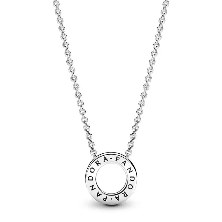 Collier Femme PANDORA CERCLE PAVÉ SIGNATURE Argent 925/1000