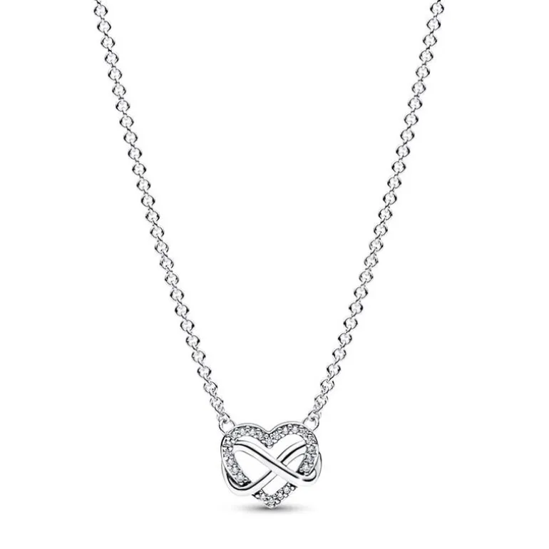 Collier Femme PANDORA CŒUR INFINI SCINTILLANT Argent 925/1000