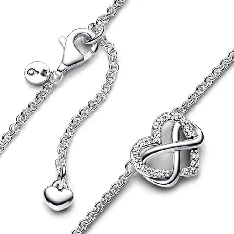Collier Femme PANDORA CŒUR INFINI SCINTILLANT Argent 925/1000