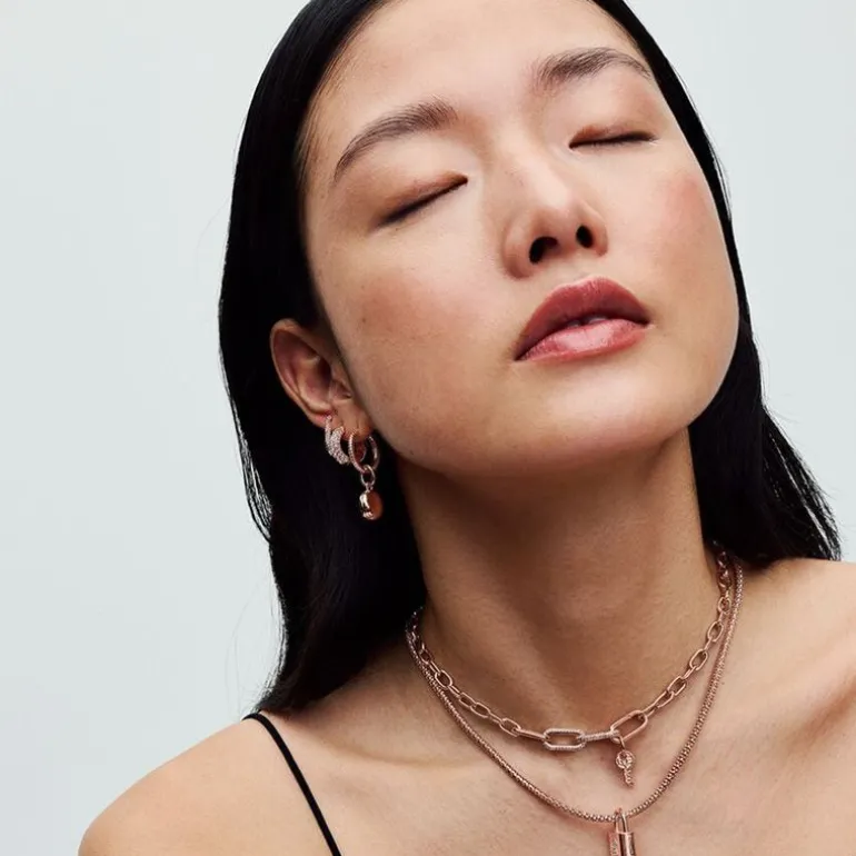 Collier Femme Pandora Moments Chaîne Cloutée 382451C00