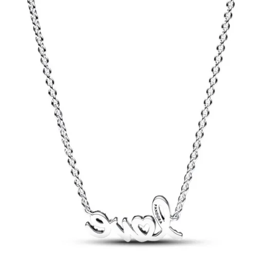 Collier Femme Pandora Moments Amour Manuscrit Étincelant 393076C01