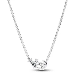 Collier Femme Pandora Moments Lune & Étoile Scintillantes 392991C01