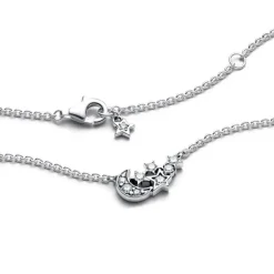Collier Femme Pandora Moments Lune & Étoile Scintillantes 392991C01