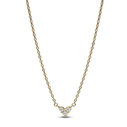 Collier Femme Pandora Timeless Cœur Triple Pierre 363014C01