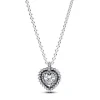 Collier Femme Pandora Timeless à Pendentif Halo Cœur Scintillant 393099C01