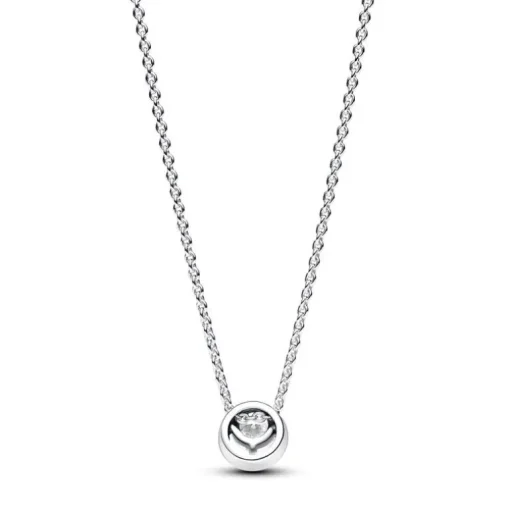 Collier Femme Pandora Timeless Pendentif Halo Rond Scintillant 391174C01