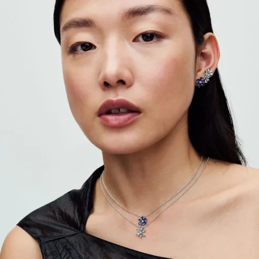 Collier Femme Pandora Timeless à Pendentif Herbier Bleu Scintillant 392387C02